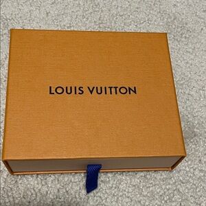 Louis Vuitton Orange Gift Box with Blue Tab